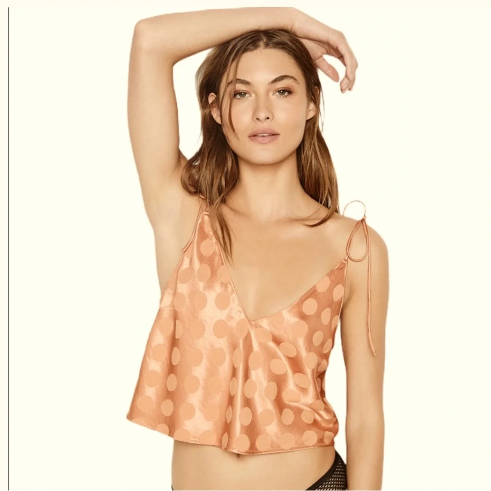 VICTORIA’S SECRET STRIPED POLKA DOT LIMITED VISCOSE CAMI SET SIZE top-S shorts-M